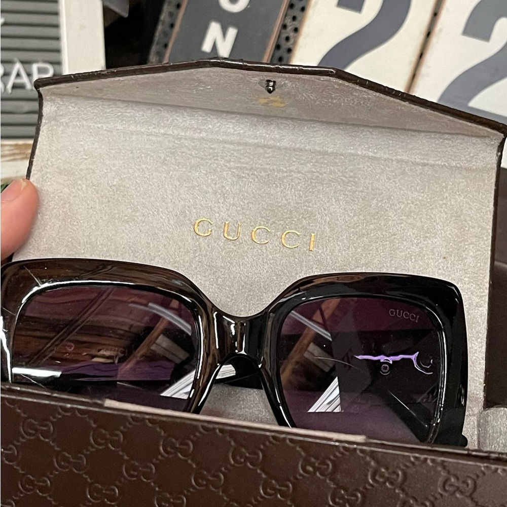 Oversized Rectangle 52mm Sunglasses - image 2